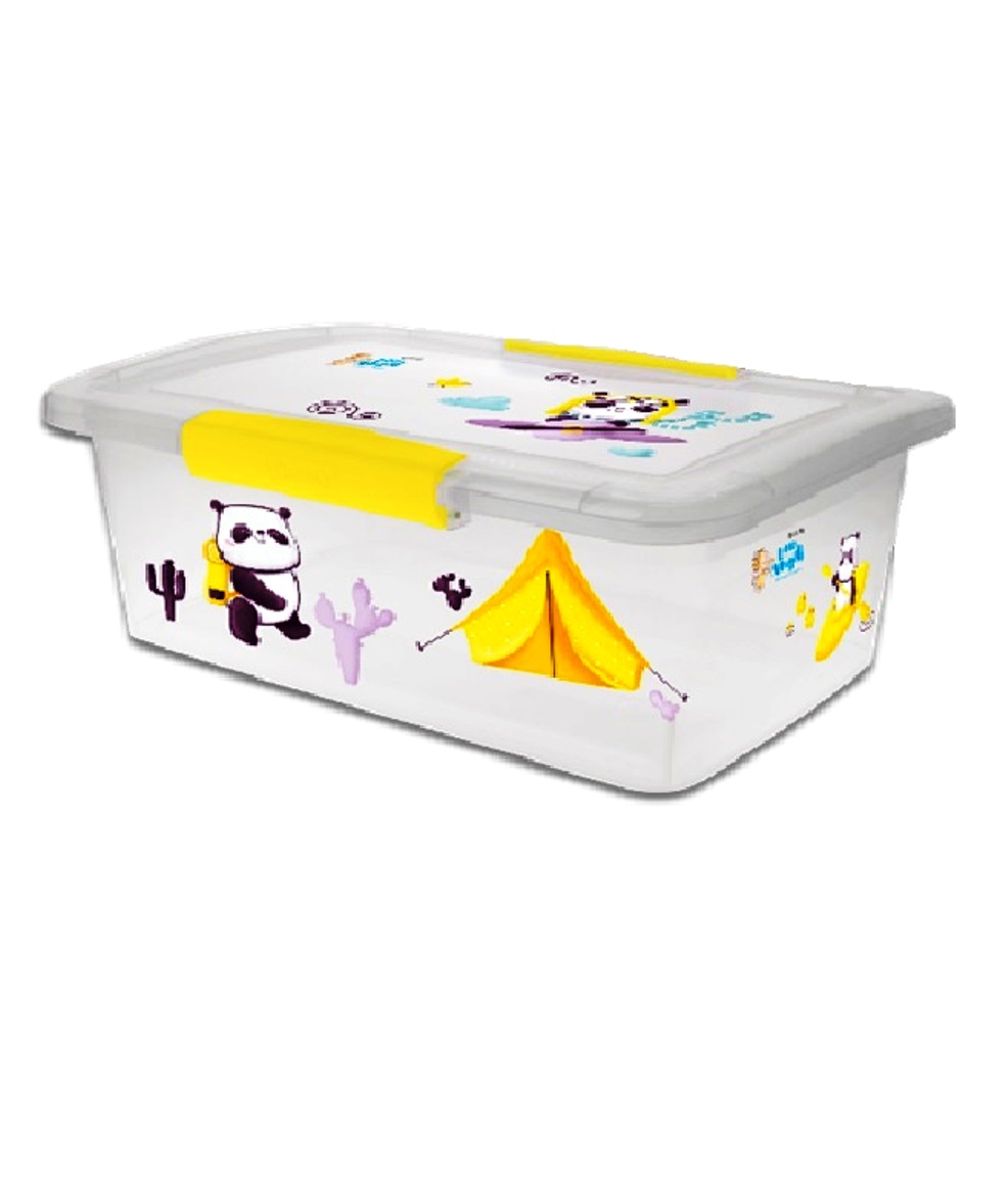 Ящик детский с крышкой на защелках "Panda", 11л 
Ящик детский с крышкой на защелках "Panda", 11л