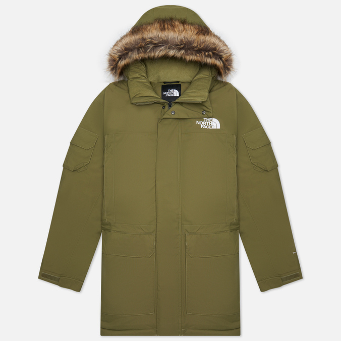 фото Парка мужская the north face ta4m8g зеленая xl