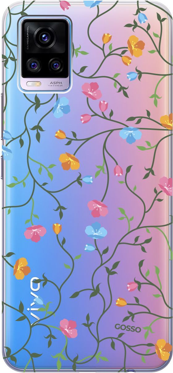 Силиконовый чехол на Vivo V20 "Сurly Flowers" прозрачный, Прозрачный;голубой, 159674
Силиконовый чехол на Vivo V20 "Сurly Flowers" прозрачный, Прозрачный;голубой, 159674
