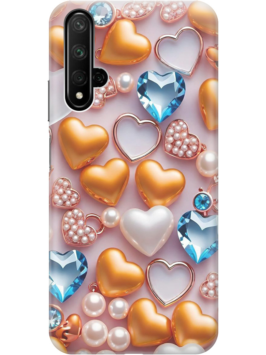 Силиконовый чехол на Honor 20 / Huawei Nova 5T с принтом "Украшения и сердечки", Прозрачный;белый;золотистый;голубой, 721508991
Силиконовый чехол на Honor 20 / Huawei Nova 5T с принтом "Украшения и сердечки", Прозрачный;белый;золотистый;голубой, 721508991