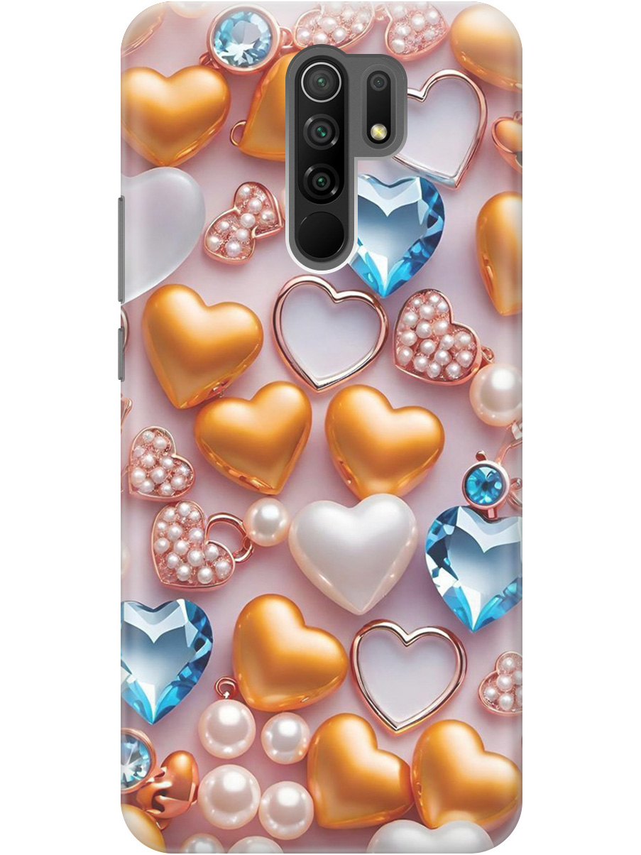 Силиконовый чехол на Xiaomi Redmi 9 с принтом "Украшения и сердечки", Прозрачный;белый;золотистый;голубой, 723276791
Силиконовый чехол на Xiaomi Redmi 9 с принтом "Украшения и сердечки", Прозрачный;белый;золотистый;голубой, 723276791