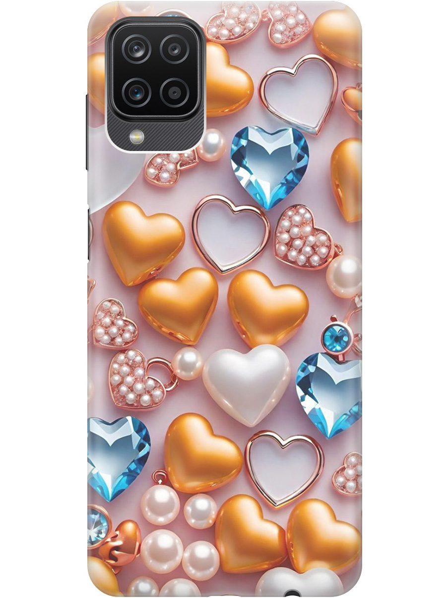 Силиконовый чехол на Samsung Galaxy A12 / M12 с принтом "Украшения и сердечки", Прозрачный;белый;золотистый;голубой, 723602891
Силиконовый чехол на Samsung Galaxy A12 / M12 с принтом "Украшения и сердечки", Прозрачный;белый;золотистый;голубой, 723602891