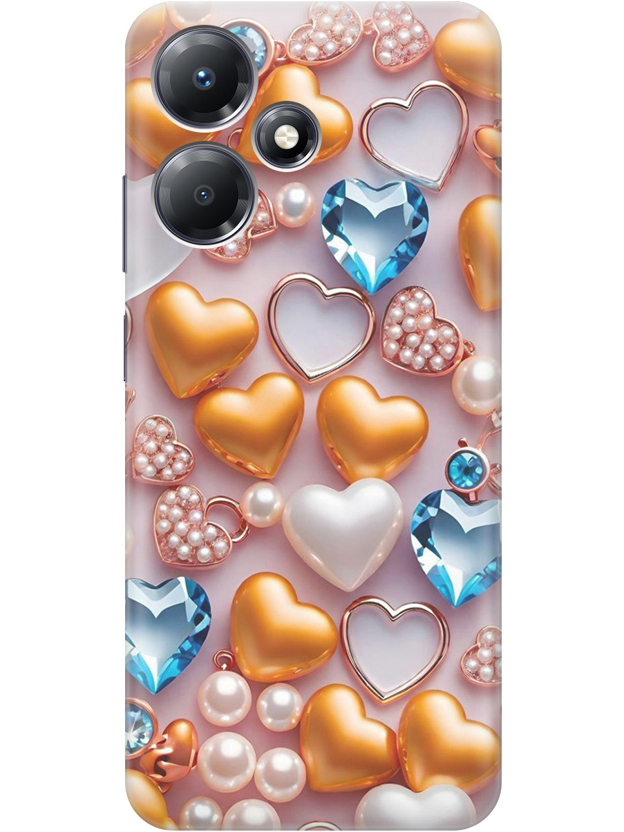 Силиконовый чехол на Infinix Hot 30 Play с принтом "Украшения и сердечки", Прозрачный;белый;золотистый;голубой, 773941091
Силиконовый чехол на Infinix Hot 30 Play с принтом "Украшения и сердечки", Прозрачный;белый;золотистый;голубой, 773941091