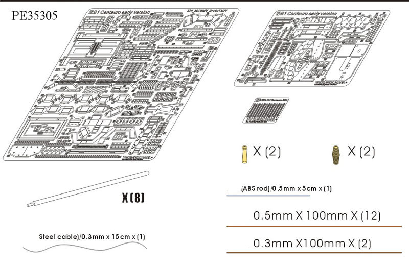 Фототравление Voyager Model 1/35 для Modern Italian B1 Centauro early version PE35305, Однотонный
Фототравление Voyager Model 1/35 для Modern Italian B1 Centauro early version PE35305, Однотонный