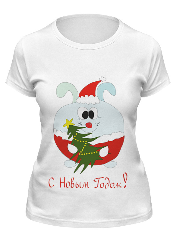 Футболка женская Printio Новогодний заяц белая XL, Белый, Новогодний заяц 
Футболка женская Printio Новогодний заяц белая XL, Белый, Новогодний заяц