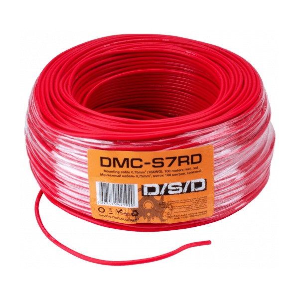 Кабель силовой автомобильный DSD DMC-S7RD DSD DMC--S7RD Кабель монтажный красный 0.75мм2,ц, DMC-S7RD
Кабель силовой автомобильный DSD DMC-S7RD DSD DMC--S7RD Кабель монтажный красный 0.75мм2,ц, DMC-S7RD