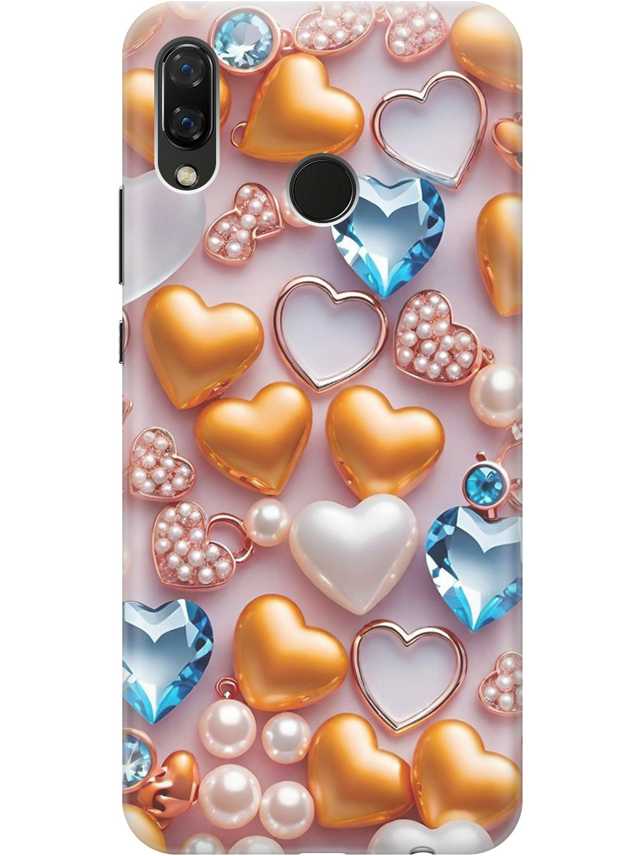 Силиконовый чехол на Huawei Nova 3 с принтом "Украшения и сердечки", Прозрачный;белый;золотистый;голубой, 718981191
Силиконовый чехол на Huawei Nova 3 с принтом "Украшения и сердечки", Прозрачный;белый;золотистый;голубой, 718981191