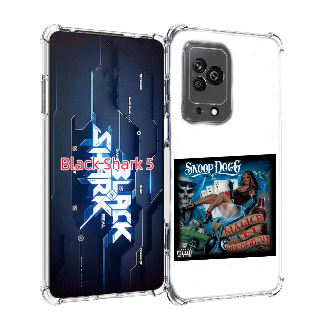 Чехол MyPads Snoop Dogg MALICE N WONDERLAND для Xiaomi Black Shark 5, Прозрачный, Tocco
Чехол MyPads Snoop Dogg MALICE N WONDERLAND для Xiaomi Black Shark 5, Прозрачный, Tocco