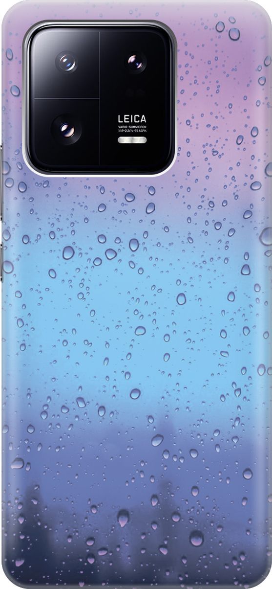 Силиконовый чехол на Xiaomi 13 Pro Про с принтом "Капли на стекле", Голубой;синий, 158972
Силиконовый чехол на Xiaomi 13 Pro Про с принтом "Капли на стекле", Голубой;синий, 158972