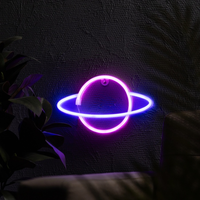 Неоновая вывеска Luazon Lighting Планета, 30x17.5 см, AAx3+USB, розовый-синий, Планета
Неоновая вывеска Luazon Lighting Планета, 30x17.5 см, AAx3+USB, розовый-синий, Планета
