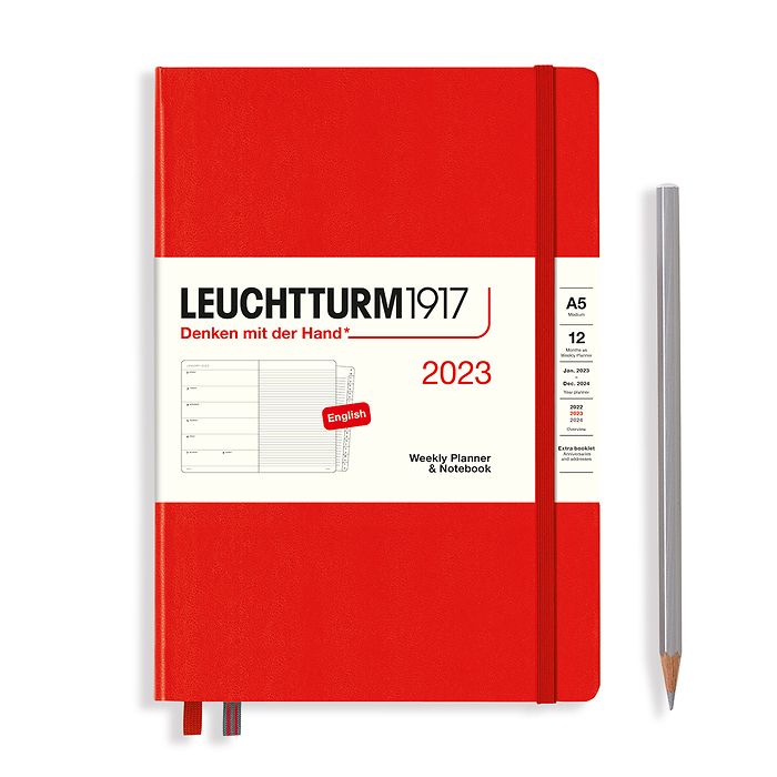Leuchtturm1917 Еженедельник-блокнот на 2023 год, неделя на странице, Red (красный) Medium
Leuchtturm1917 Еженедельник-блокнот на 2023 год, неделя на странице, Red (красный) Medium