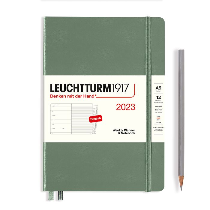 Еженедельник-блокнот Leuchtturm1917 на 2023 год, неделя на странице, оливковый, А5 Medium
Еженедельник-блокнот Leuchtturm1917 на 2023 год, неделя на странице, оливковый, А5 Medium