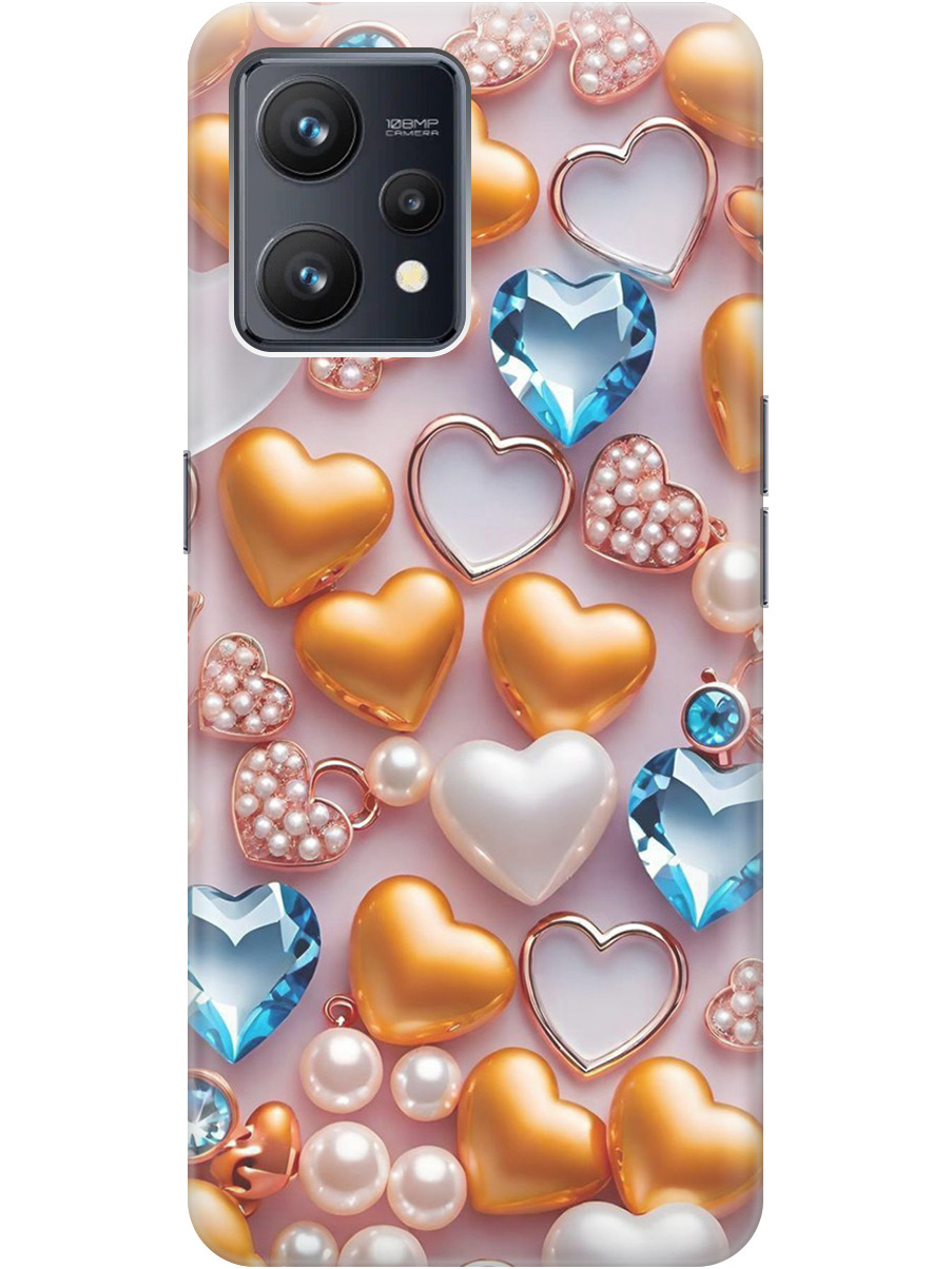 Силиконовый чехол на Realme 9 с принтом "Украшения и сердечки", Прозрачный;белый;золотистый;голубой, 741736591
Силиконовый чехол на Realme 9 с принтом "Украшения и сердечки", Прозрачный;белый;золотистый;голубой, 741736591