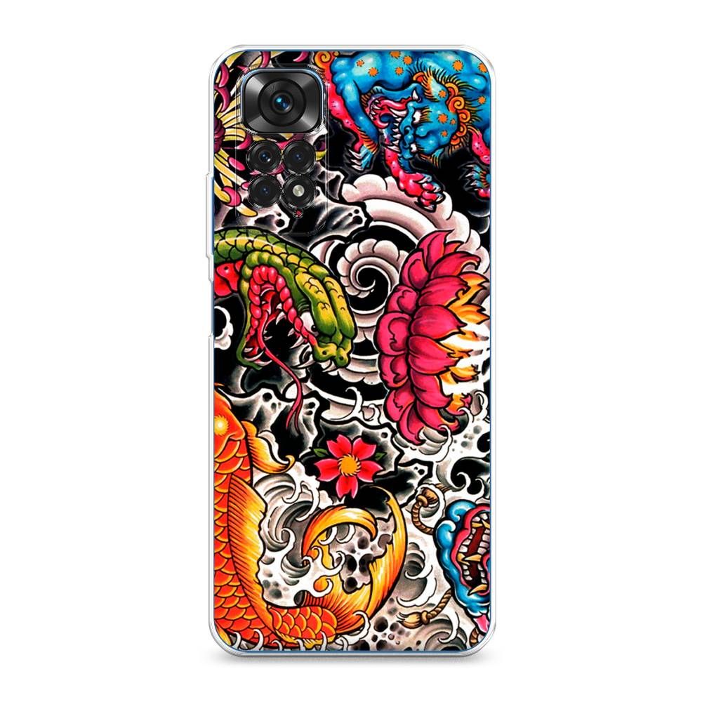 Чехол на Xiaomi Redmi Note 11 4G Global/Redmi Note 11S "Японское искусство", Красный;оранжевый;голубой, 312850-4
Чехол на Xiaomi Redmi Note 11 4G Global/Redmi Note 11S "Японское искусство", Красный;оранжевый;голубой, 312850-4