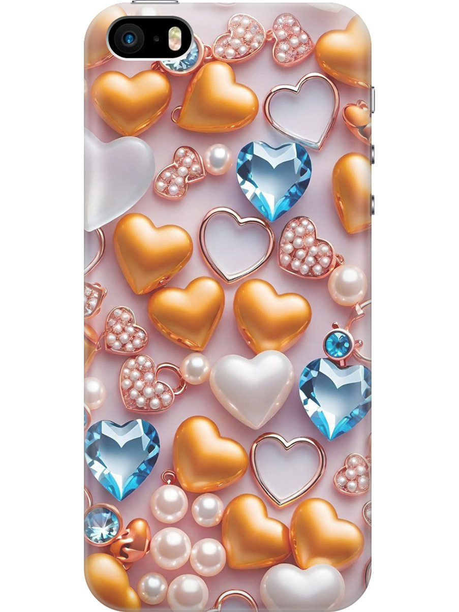 Силиконовый чехол на Apple iPhone SE / 5s / 5 с принтом "Украшения и сердечки", Прозрачный;белый;золотистый;голубой, 713830291
Силиконовый чехол на Apple iPhone SE / 5s / 5 с принтом "Украшения и сердечки", Прозрачный;белый;золотистый;голубой, 713830291