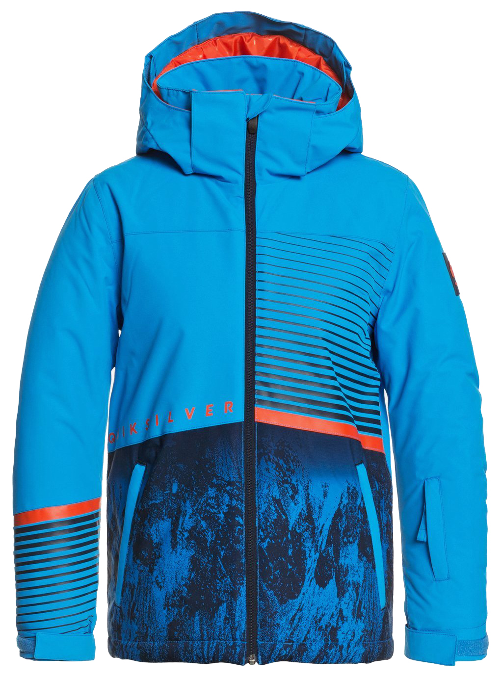 фото Куртка сноубордическая quiksilver 2020-21 silvertip brilliant blue parafinum (возраст:8)