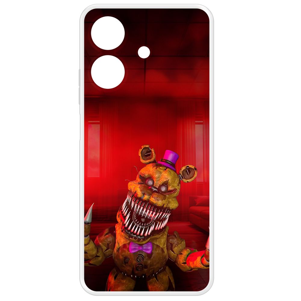 Чехол-накладка Krutoff Clear Case ФНАФ - Фредди атакует для Realme Note 60X, Прозрачный
Чехол-накладка Krutoff Clear Case ФНАФ - Фредди атакует для Realme Note 60X, Прозрачный