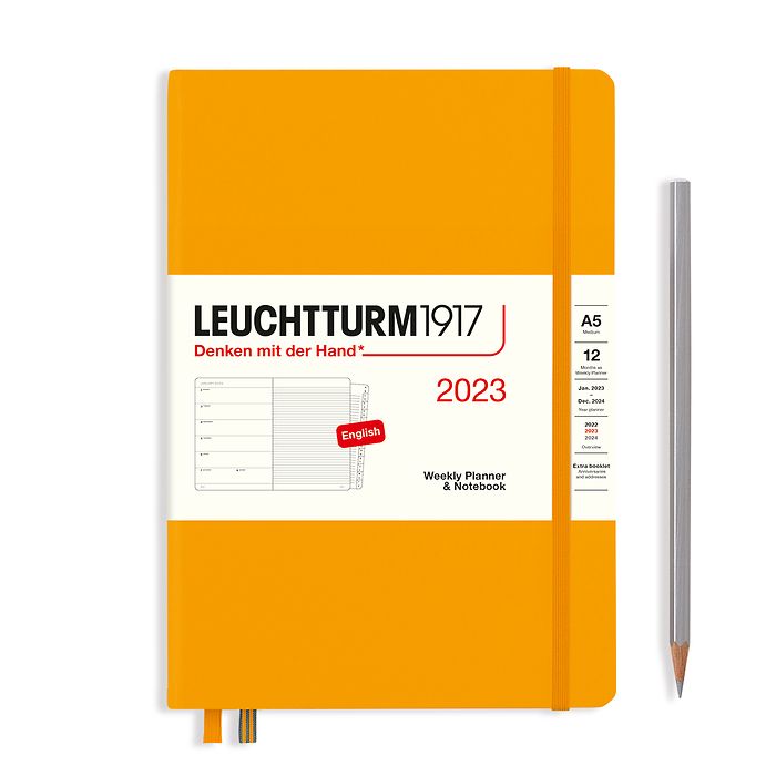 Еженедельник-блокнот Leuchtturm1917 на 2023 год, неделя на странице, теплый желтый, Medium
Еженедельник-блокнот Leuchtturm1917 на 2023 год, неделя на странице, теплый желтый, Medium