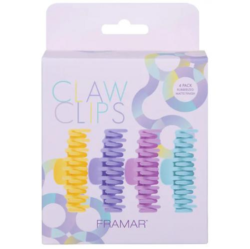 Зажимы краб для волос Framar Claw Clips Pastel, пастельные, 4 шт, Голубой;желтый;разноцветный;розовый;фиолетовый
Зажимы краб для волос Framar Claw Clips Pastel, пастельные, 4 шт, Голубой;желтый;разноцветный;розовый;фиолетовый