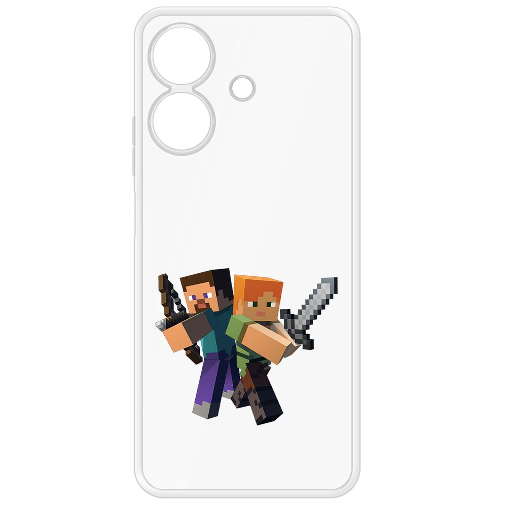 Чехол-накладка Krutoff Clear Case Minecraft-Стив и Алекс для Realme Note 60X, Прозрачный
Чехол-накладка Krutoff Clear Case Minecraft-Стив и Алекс для Realme Note 60X, Прозрачный