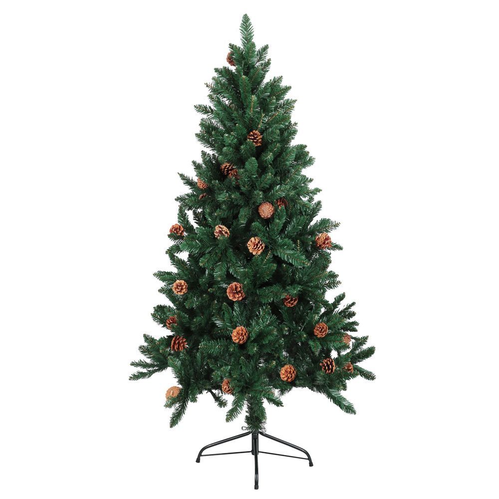 Ель 120 см ПВХ + ПЭ, с шишками, 385369
Ель 120 см ПВХ + ПЭ, с шишками, 385369