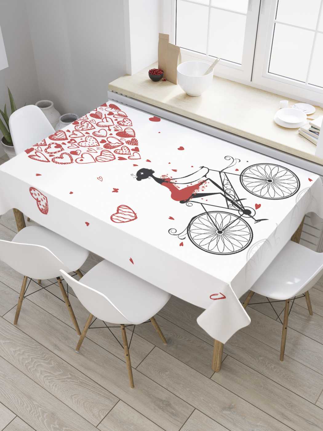 Скатерть прямоугольная JoyArty "Романтика и прогулка" из сатена, 120x145 см, Белый, Романтика и прогулка 
Скатерть прямоугольная JoyArty "Романтика и прогулка" из сатена, 120x145 см, Белый, Романтика и прогулка