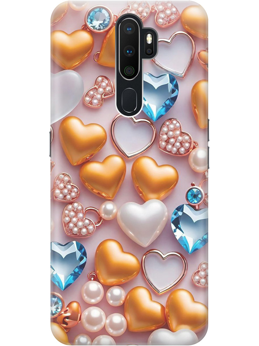 Силиконовый чехол на Oppo A5 (2020) / A9 (2020) с принтом "Украшения и сердечки", Прозрачный;белый;золотистый;голубой, 726151391
Силиконовый чехол на Oppo A5 (2020) / A9 (2020) с принтом "Украшения и сердечки", Прозрачный;белый;золотистый;голубой, 726151391