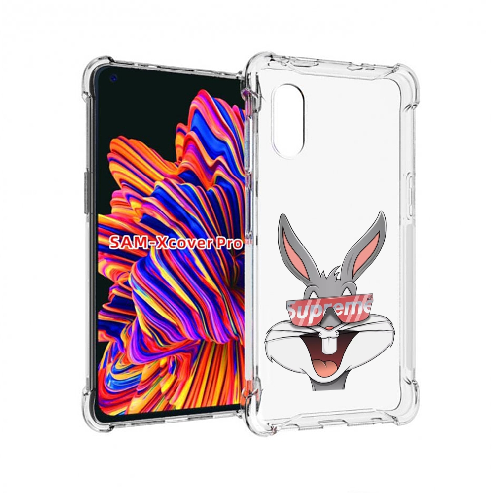 Чехол MyPads крутой-заяц для Samsung Galaxy Xcover Pro 1, Прозрачный, Tocco 
Чехол MyPads крутой-заяц для Samsung Galaxy Xcover Pro 1, Прозрачный, Tocco