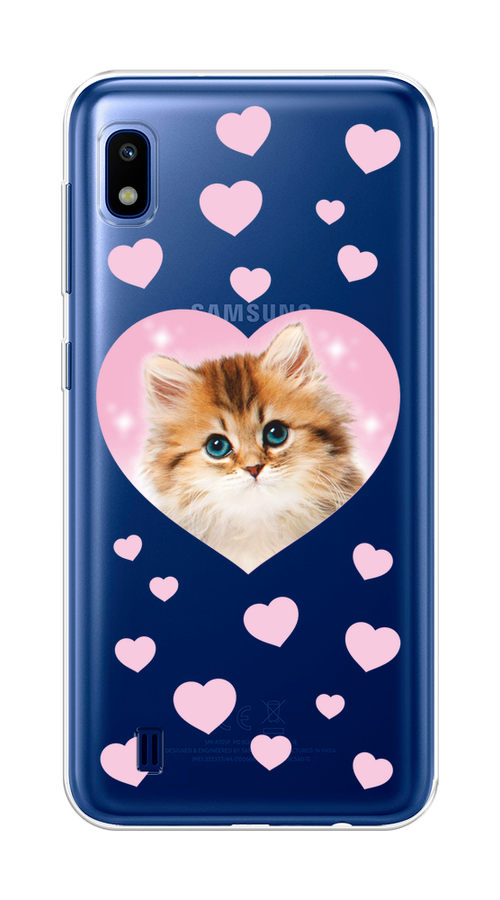 Чехол на Samsung Galaxy A10 "Котенок в сердце", Розовый;оранжевый;белый;прозрачный, 27950-1
Чехол на Samsung Galaxy A10 "Котенок в сердце", Розовый;оранжевый;белый;прозрачный, 27950-1