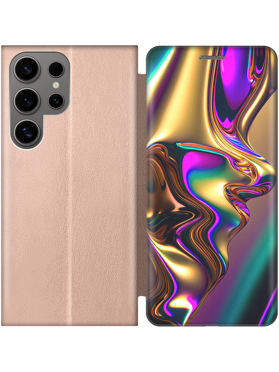 Чехол-книжка на Samsung Galaxy S24 Ultra с принтом "Золотистая абстракция" золотой, Золотистый;фиолетовый, 779823531
Чехол-книжка на Samsung Galaxy S24 Ultra с принтом "Золотистая абстракция" золотой, Золотистый;фиолетовый, 779823531