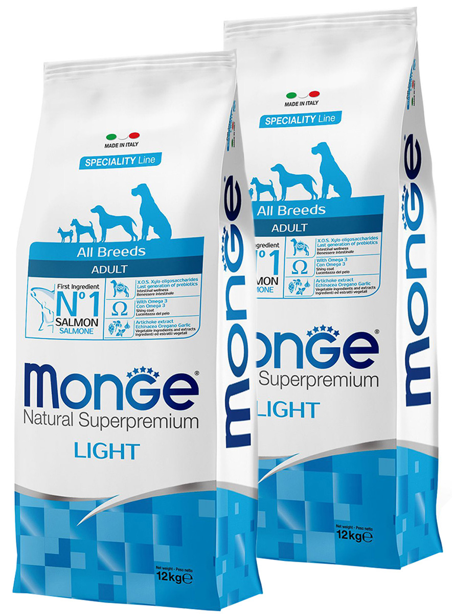 MONGE MONGE SPECIALITY DOG LIGHT SALMON диетический для взрослых собак всех пород с лососе
MONGE MONGE SPECIALITY DOG LIGHT SALMON диетический для взрослых собак всех пород с лососе