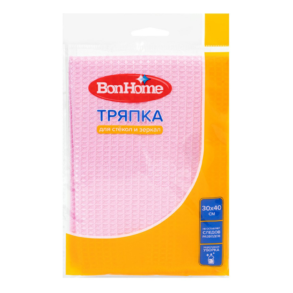 Тряпка BonHome для стекол и зеркал полиэстер 30 х 40 см в ассортименте (цвет по наличию)
Тряпка BonHome для стекол и зеркал полиэстер 30 х 40 см в ассортименте (цвет по наличию)