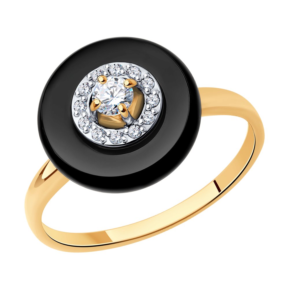 Кольцо из красного золота с агатом и фианитами р.19 SOKOLOV 716564, 716564
Кольцо из красного золота с агатом и фианитами р.19 SOKOLOV 716564, 716564