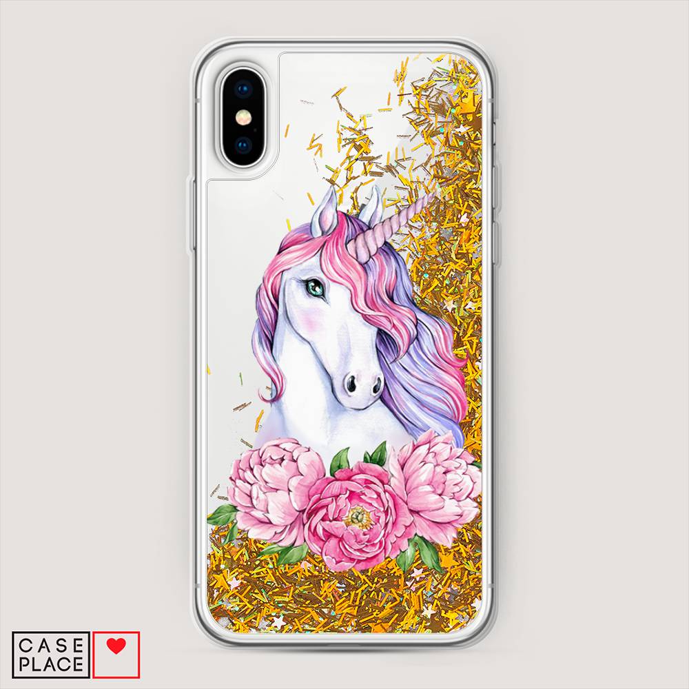 Жидкий чехол с блестками "Единорог с пионами" на Apple iPhone XS Max (10S Max), 11990-1
Жидкий чехол с блестками "Единорог с пионами" на Apple iPhone XS Max (10S Max), 11990-1