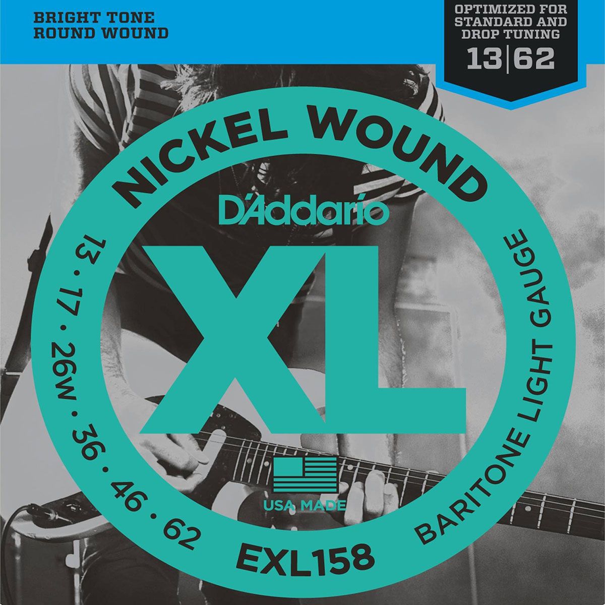 фото Струны для электрогитары d'addario exl158