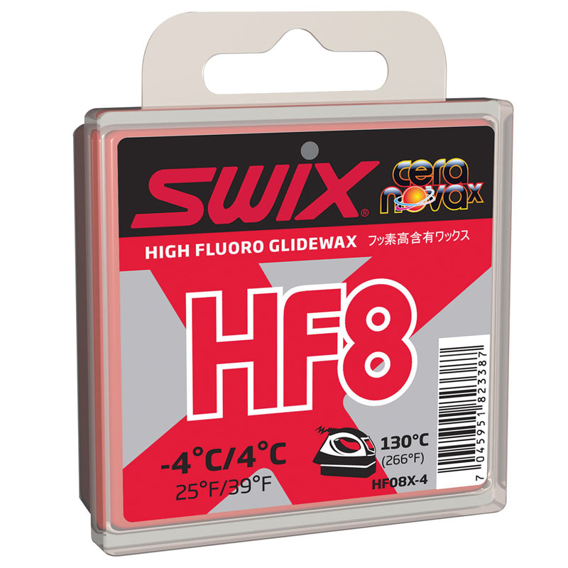фото Парафин swix hf8x +4c/ -4c, красный, 40 гр.