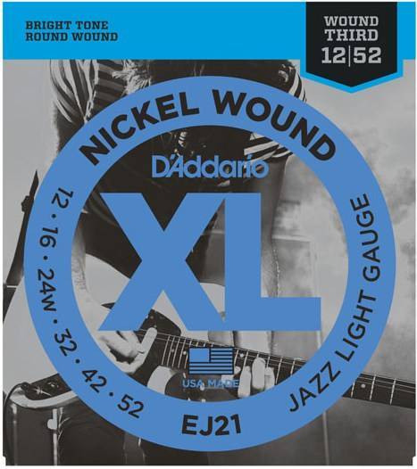фото Струны для электрогитары d'addario ej21