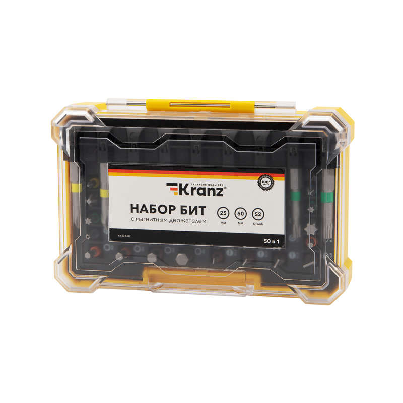 Набор бит Kranz с магнитным держателем 25-50 мм, 49 шт. (50 шт./уп.) KR-92-0462, с магнитным держателем 25-50 мм, 49 шт. (50 шт./уп.) KR-92-0462
Набор бит Kranz с магнитным держателем 25-50 мм, 49 шт. (50 шт./уп.) KR-92-0462, с магнитным держателем 25-50 мм, 49 шт. (50 шт./уп.) KR-92-0462