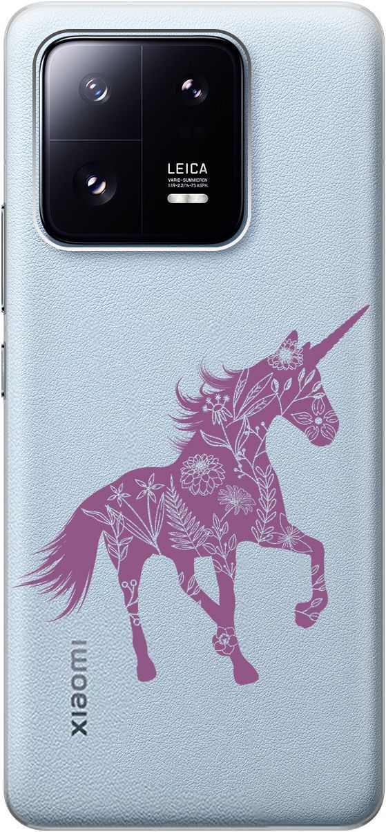 Силиконовый чехол на Xiaomi 13 Pro Про с 3D принтом "Floral Unicorn" прозрачный, Прозрачный;фиолетовый, 158976
Силиконовый чехол на Xiaomi 13 Pro Про с 3D принтом "Floral Unicorn" прозрачный, Прозрачный;фиолетовый, 158976