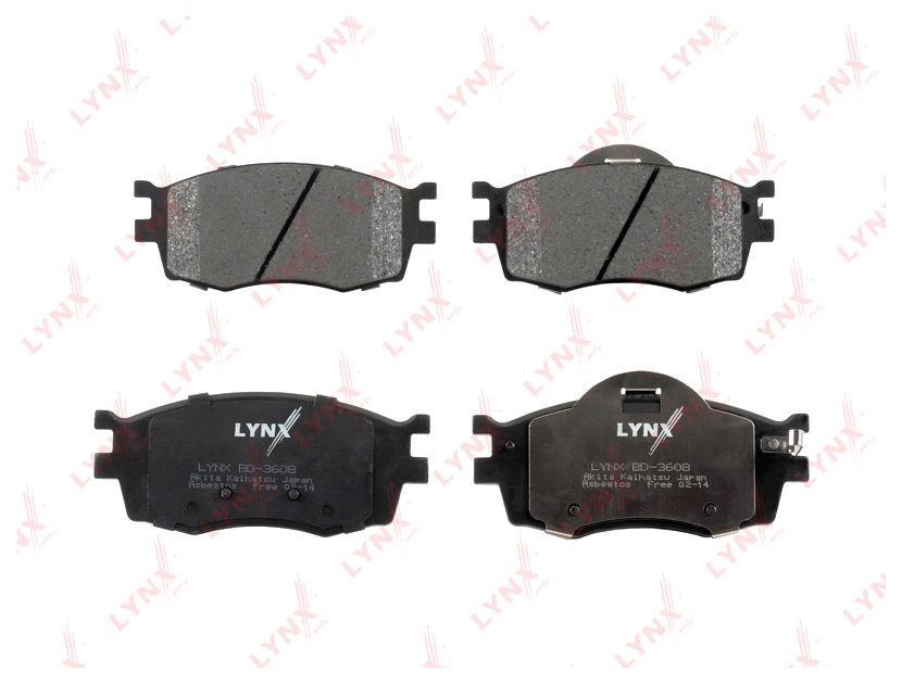 Тормозные колодки LYNXauto передние дисковые для Hyundai Accent 05-15/Kia Rio 05-11 BD3608
Тормозные колодки LYNXauto передние дисковые для Hyundai Accent 05-15/Kia Rio 05-11 BD3608