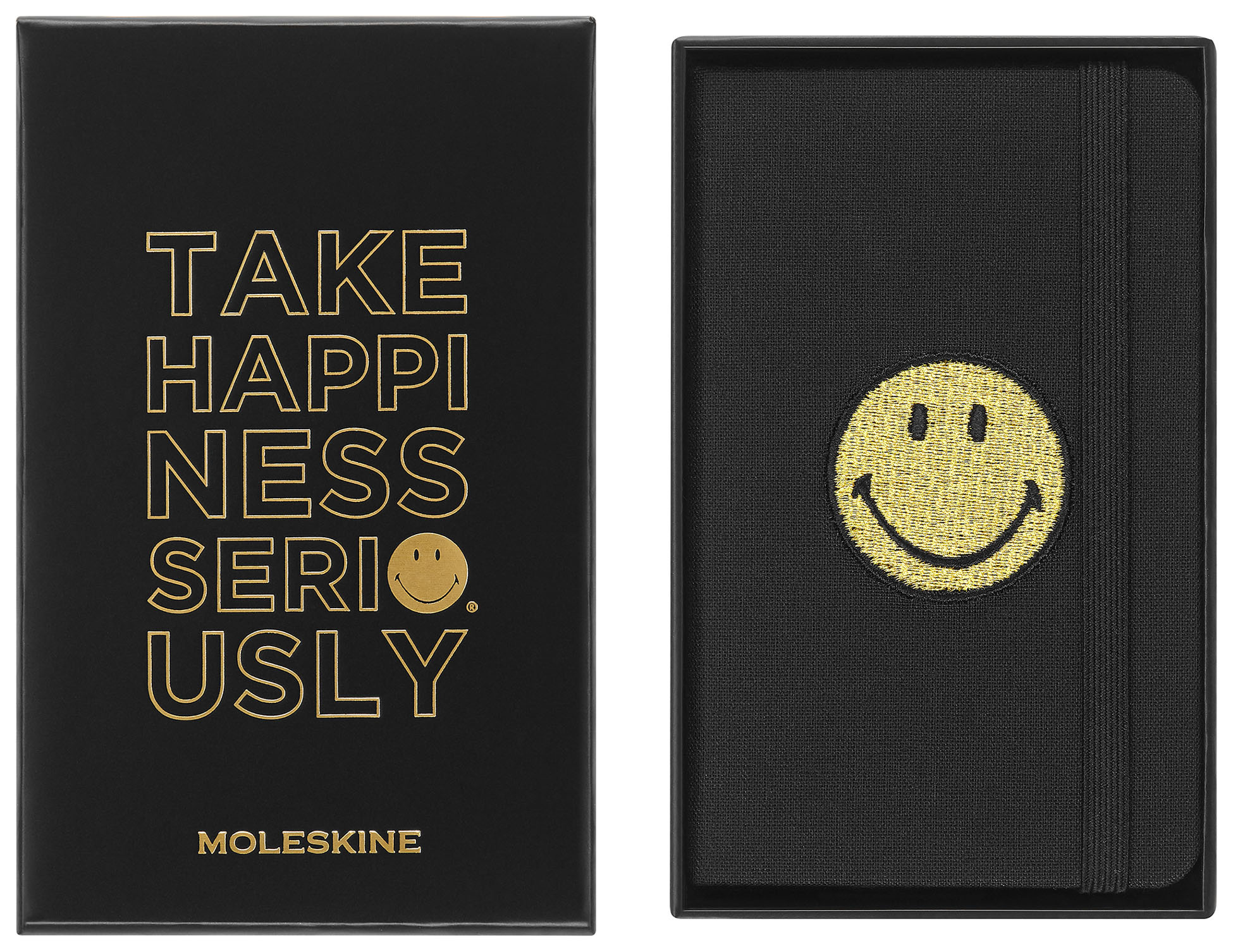 Блокнот А5 Moleskine Le Smiley LESMILEYNTBKCLT 13х21 см, 176 стр. в линейку, черный, Smiley
Блокнот А5 Moleskine Le Smiley LESMILEYNTBKCLT 13х21 см, 176 стр. в линейку, черный, Smiley