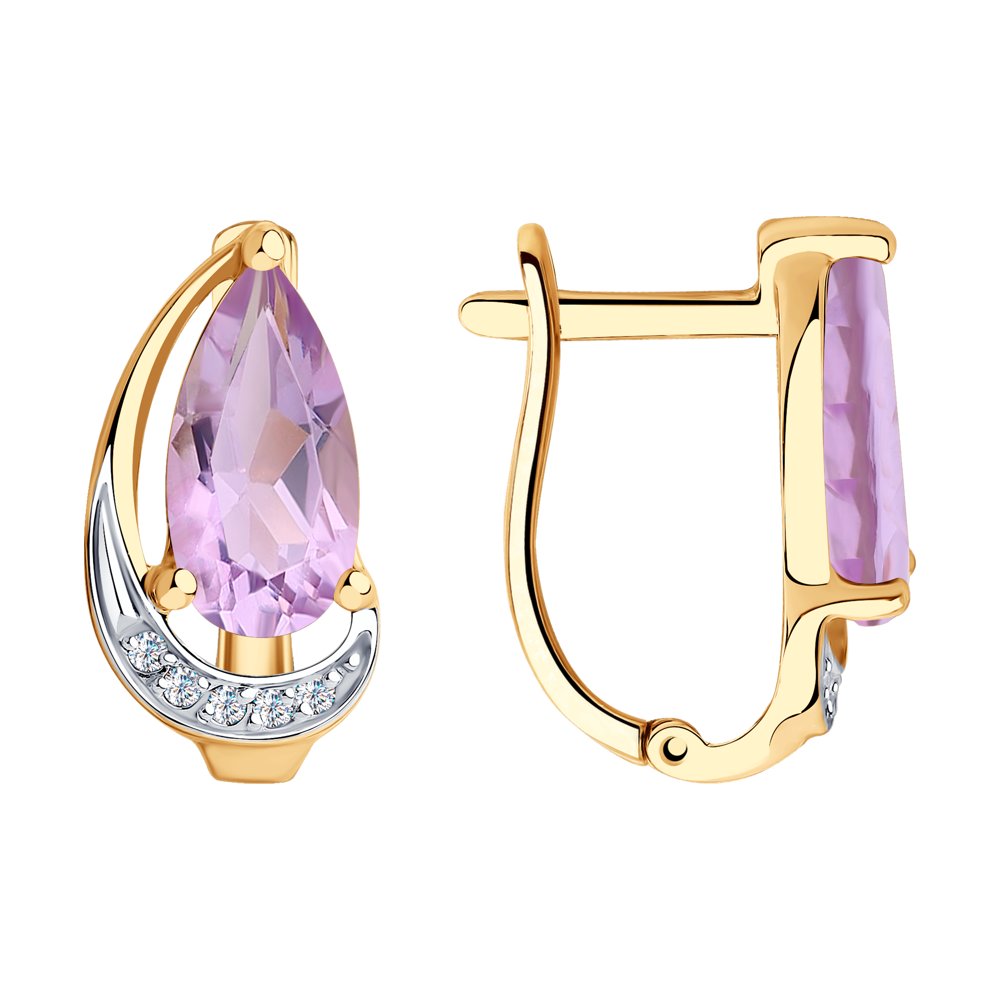 Серьги из красного золота с аметистом /фианитом Diamant 51-320-00620-2, 51-320-00620-2
Серьги из красного золота с аметистом /фианитом Diamant 51-320-00620-2, 51-320-00620-2