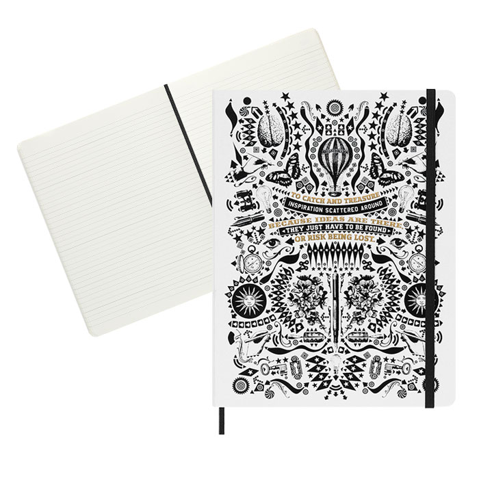 Блокнот Moleskine LE Lorenzo Petrantoni LEQP090LPETRA 19х25 см, 176 стр в линейку, белый, Lorenzo Petrantoni
Блокнот Moleskine LE Lorenzo Petrantoni LEQP090LPETRA 19х25 см, 176 стр в линейку, белый, Lorenzo Petrantoni