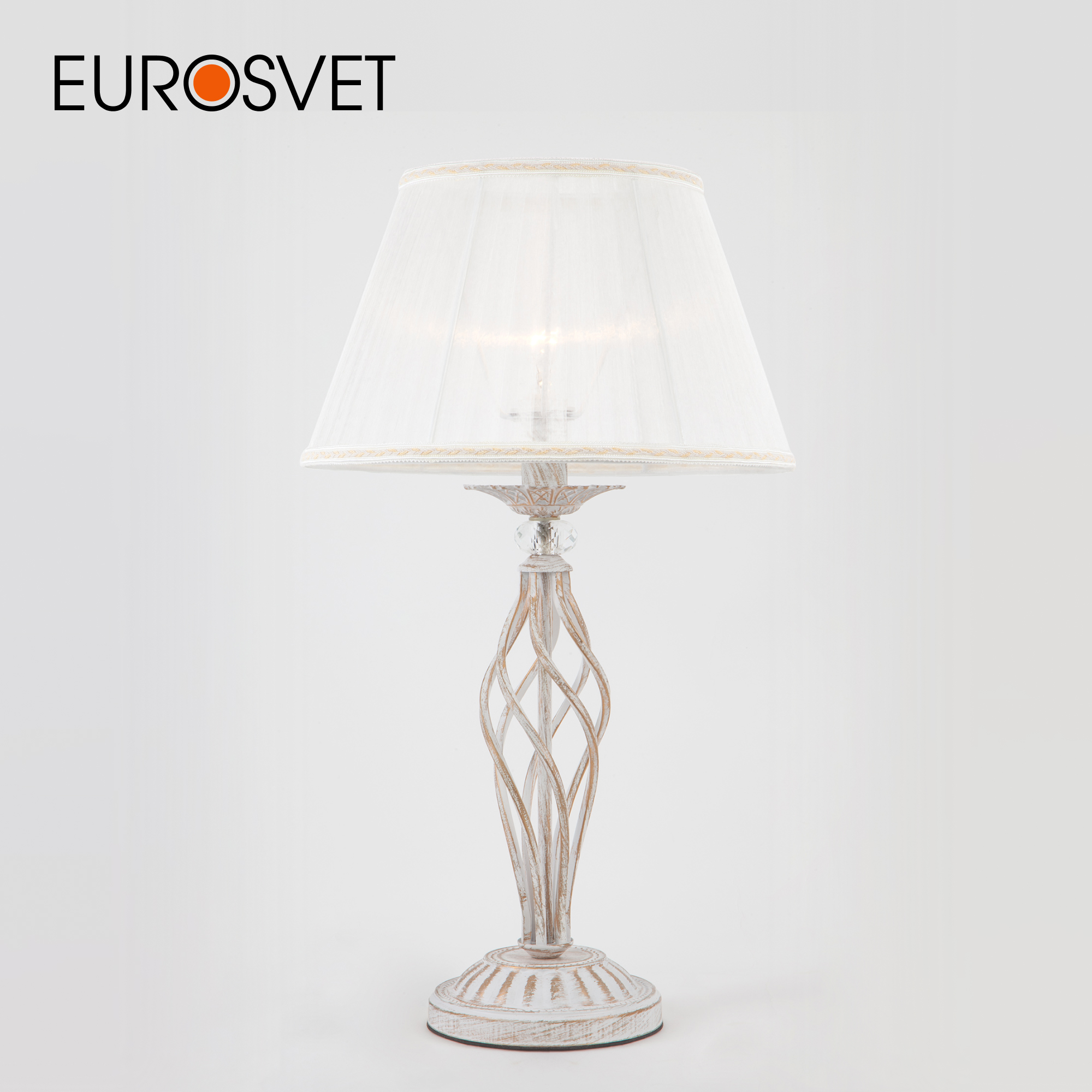 Настольная лампа с тканевым абажуром Eurosvet Selesta 01002/1 Е14 белый с золотом, 29759
Настольная лампа с тканевым абажуром Eurosvet Selesta 01002/1 Е14 белый с золотом, 29759
