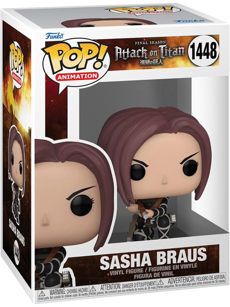 Фигурка Funko POP! Атака титанов Саша Браус с оружием Attack on Titan №1448 10 см, POP!
Фигурка Funko POP! Атака титанов Саша Браус с оружием Attack on Titan №1448 10 см, POP!