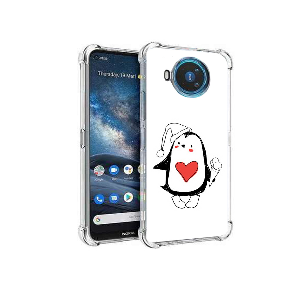 Чехол MyPads Tocco для Nokia X100 Пингвин с мороженым (PT227057.109.135), Прозрачный, Tocco 
Чехол MyPads Tocco для Nokia X100 Пингвин с мороженым (PT227057.109.135), Прозрачный, Tocco
