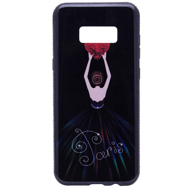 фото Чехол epik magic girl со стразами для samsung g950 galaxy s8 черный / сердце