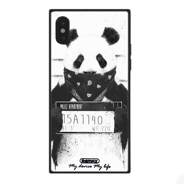 фото Чехол epik square glass для apple iphone x/xs police bear