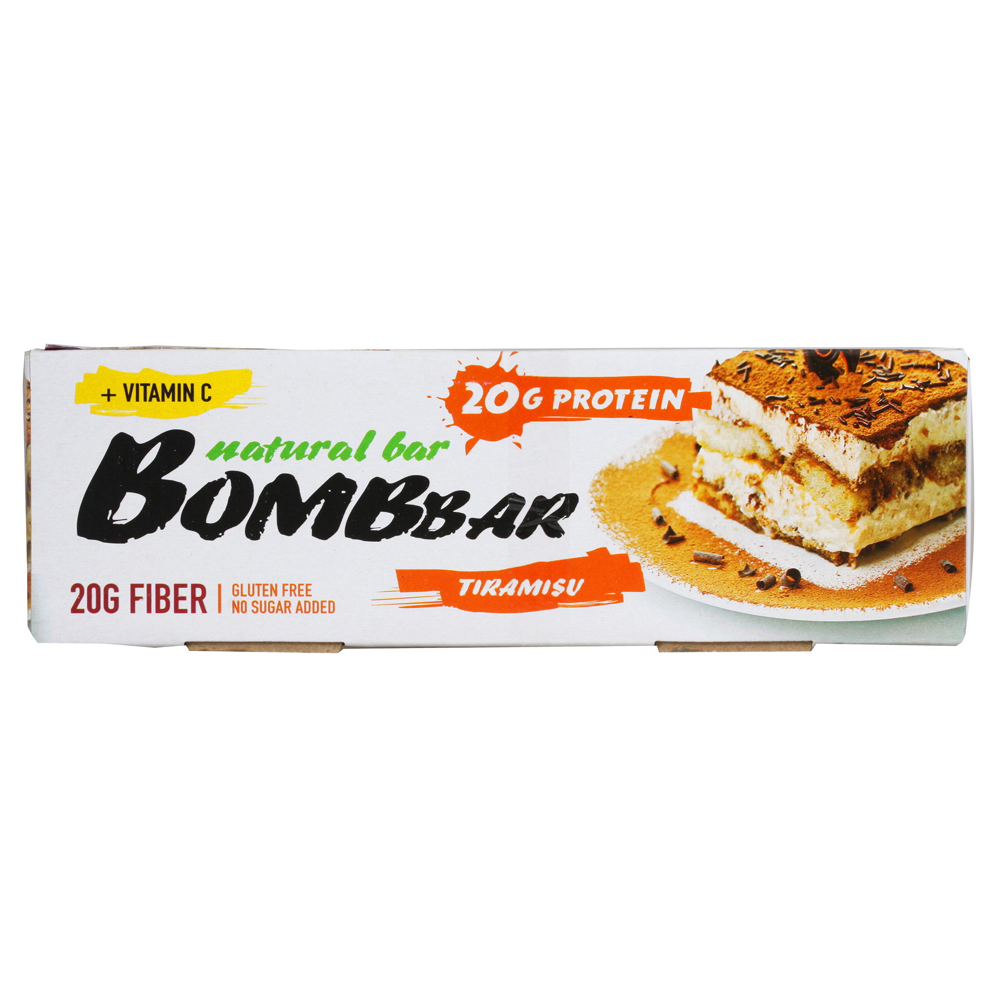 фото Bombbar bombbar протеиновые батончики bombbar, 20 шт, вкус: тирамису