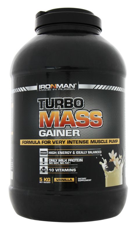 фото Гейнер ironman turbo mass gainer, 5000 г, chocolate